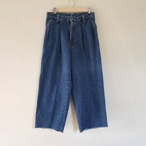 Vintage X-BANDIDO front Pleats high-waisted Wide-leg Denim trousers size 30